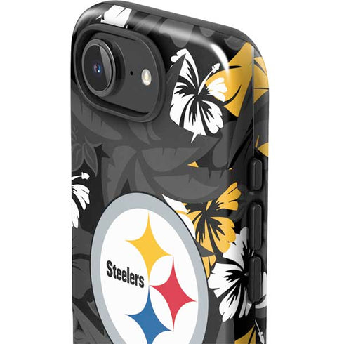 NFL Pittsburgh Steelers Tropical Print iPhone 16e Impact Case