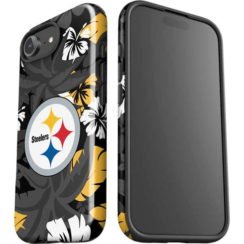 NFL Pittsburgh Steelers Tropical Print iPhone 16e Impact Case