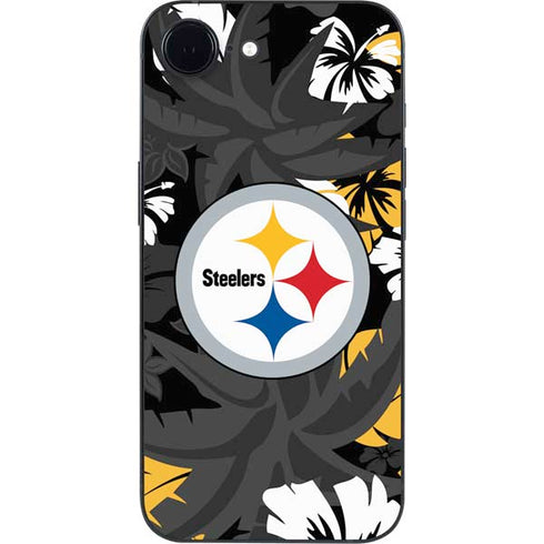 NFL Pittsburgh Steelers Tropical Print iPhone 16e Skin