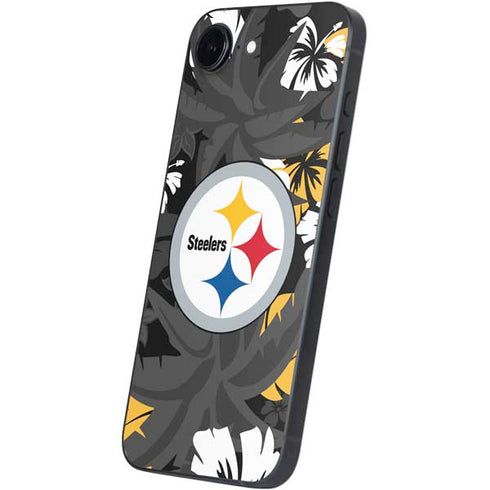NFL Pittsburgh Steelers Tropical Print iPhone 16e Skin