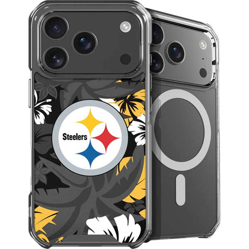 NFL Pittsburgh Steelers Tropical Print iPhone 18 Pro MagSafe Case