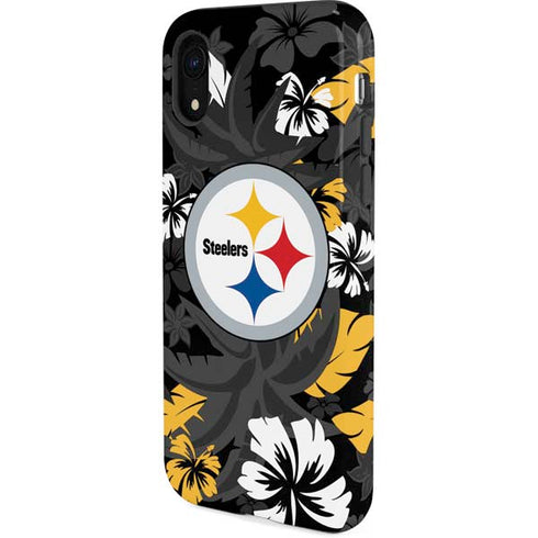 NFL Pittsburgh Steelers Tropical Print iPhone XR Pro Case