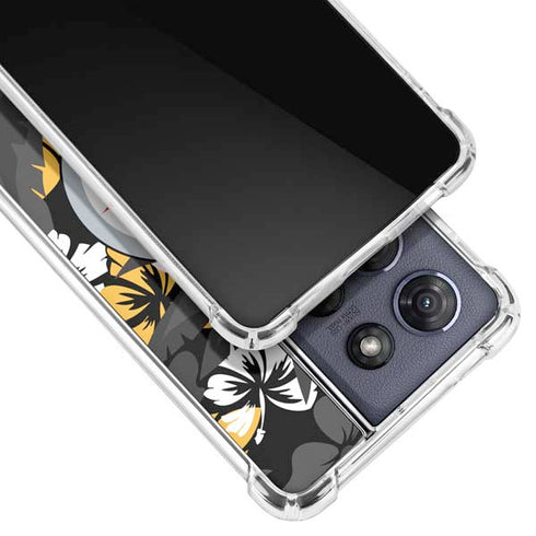 NFL Pittsburgh Steelers Tropical Print Moto G 5G (2025) Clear Case
