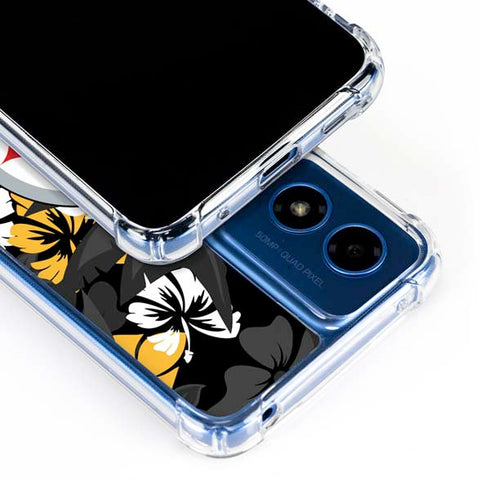 NFL Pittsburgh Steelers Tropical Print Moto G 5G (2024) Clear Case