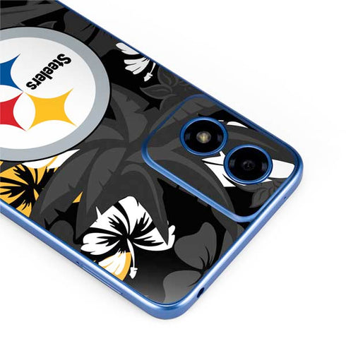NFL Pittsburgh Steelers Tropical Print Moto G Play 4G (2024) Skin