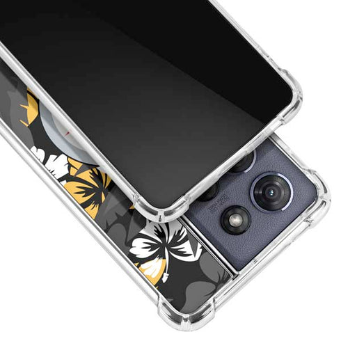 NFL Pittsburgh Steelers Tropical Print Moto G Stylus 5G (2025) Clear Case
