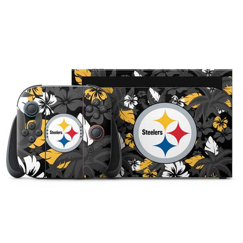NFL Pittsburgh Steelers Tropical Print Nintendo Skins