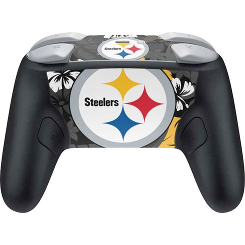 NFL Pittsburgh Steelers Tropical Print Nintendo Switch 2 (2025) Pro Controller Skin
