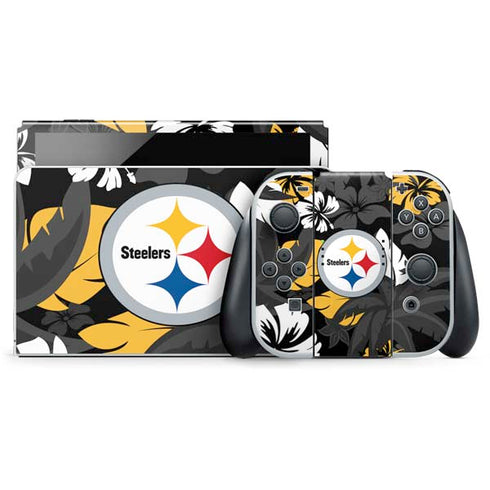 NFL Pittsburgh Steelers Tropical Print Nintendo Skins