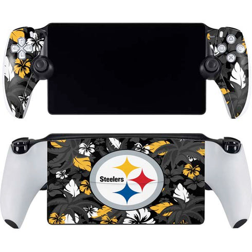 NFL Pittsburgh Steelers Tropical Print PlayStation Portal Remote Player Skin