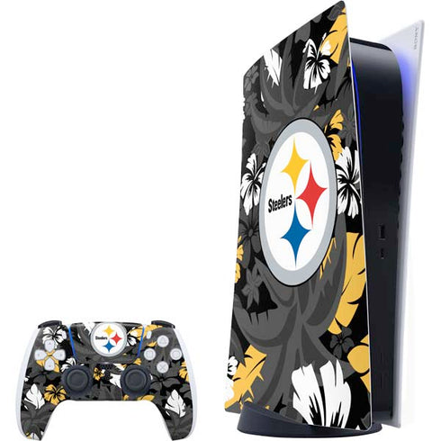NFL Pittsburgh Steelers Tropical Print PlayStation PS5 Skins