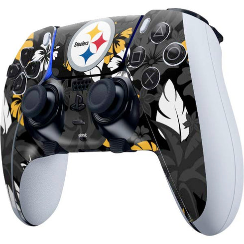 NFL Pittsburgh Steelers Tropical Print PS5 DualSense Edge Pro Controller Skin