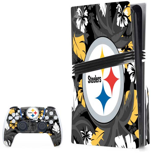 NFL Pittsburgh Steelers Tropical Print PlayStation PS5 Skins