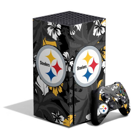 NFL Pittsburgh Steelers Tropical Print Xbox Series X Skins