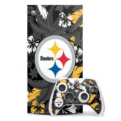 NFL Pittsburgh Steelers Tropical Print Xbox Series X Skins