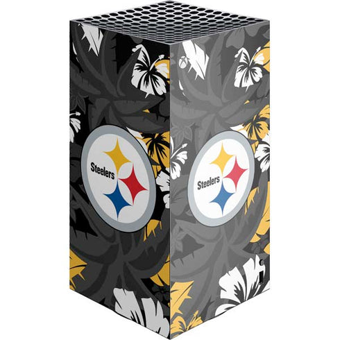 NFL Pittsburgh Steelers Tropical Print XBox Series X Digital Edition Console Skin
