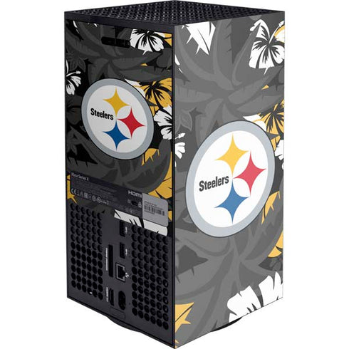 NFL Pittsburgh Steelers Tropical Print XBox Series X Digital Edition Console Skin