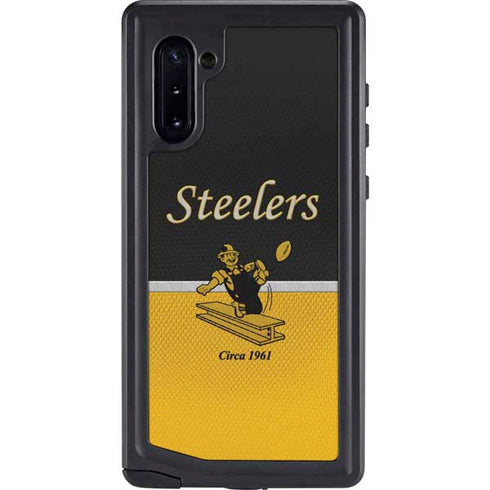 NFL Pittsburgh Steelers Vintage Galaxy Note 10 Waterproof Case