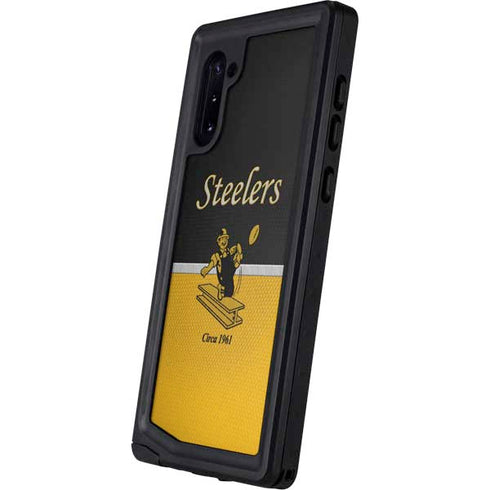 NFL Pittsburgh Steelers Vintage Galaxy Note 10 Waterproof Case