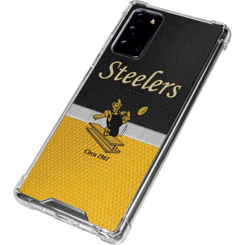 NFL Pittsburgh Steelers Vintage Galaxy Note20 5G Clear Case