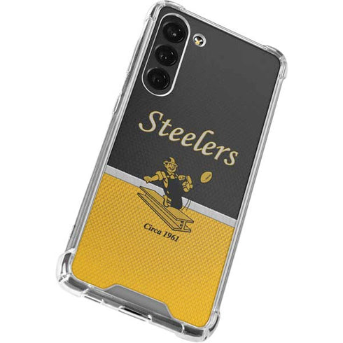 NFL Pittsburgh Steelers Vintage Galaxy S24 FE Clear Case
