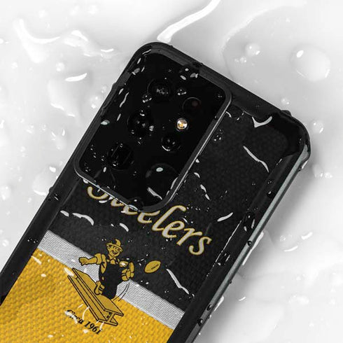 NFL Pittsburgh Steelers Vintage Galaxy S24 Ultra Waterproof Case