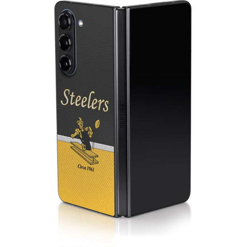 NFL Pittsburgh Steelers Vintage Galaxy Z Fold5 5G Skin
