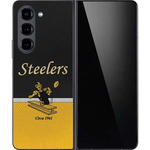 NFL Pittsburgh Steelers Vintage Galaxy Z Fold5 5G Skin