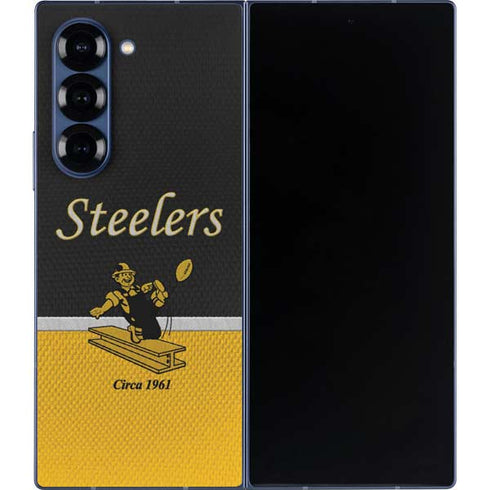 NFL Pittsburgh Steelers Vintage Galaxy Z Fold6 Skin