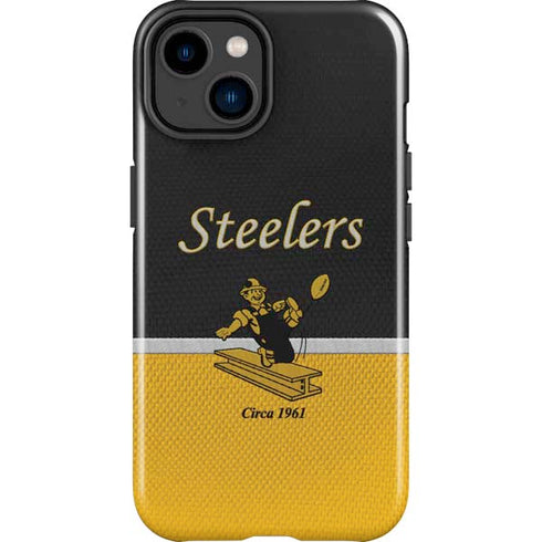 NFL Pittsburgh Steelers Vintage iPhone 15 Impact Case