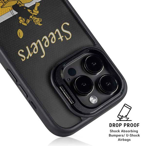 NFL Pittsburgh Steelers Vintage iPhone 15 Pro Max Kickstand Case