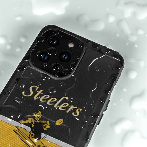 NFL Pittsburgh Steelers Vintage iPhone 15 Pro Waterproof Case