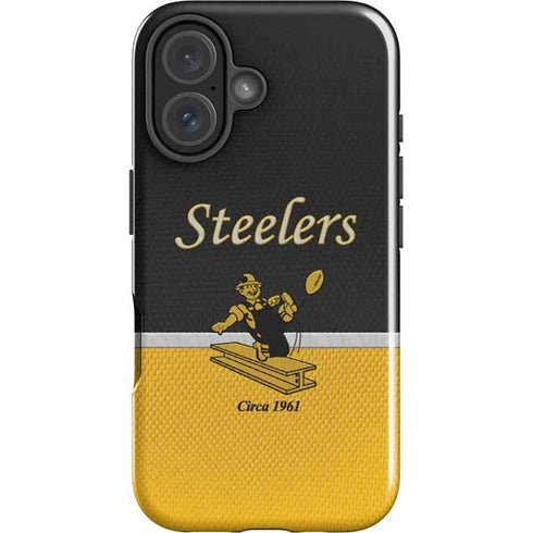 NFL Pittsburgh Steelers Vintage iPhone 16 Plus Impact Case