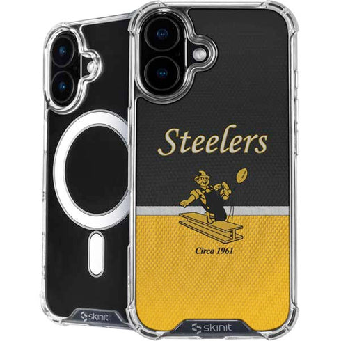 NFL Pittsburgh Steelers Vintage iPhone 16 Plus MagSafe Case