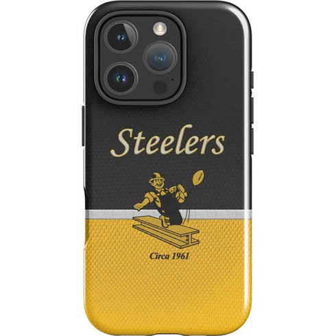 NFL Pittsburgh Steelers Vintage iPhone 16 Pro Max Impact Case