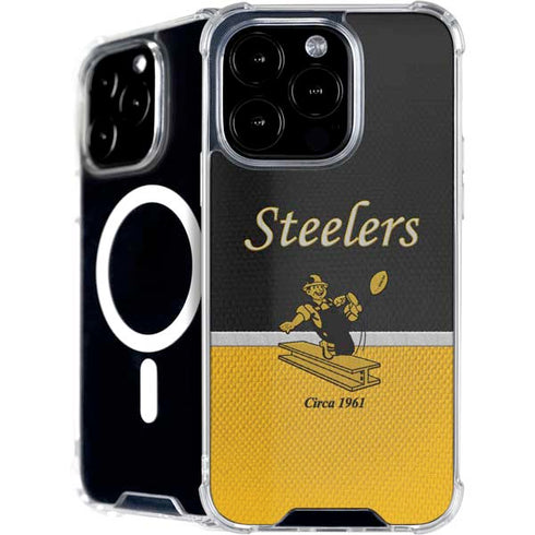 NFL Pittsburgh Steelers Vintage iPhone 16 Pro Max MagSafe Case
