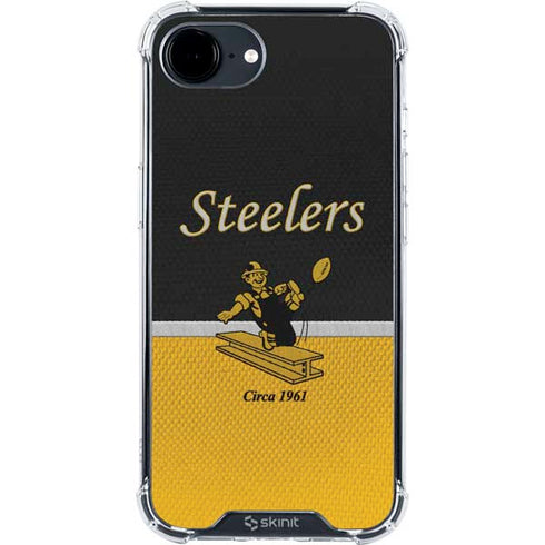 NFL Pittsburgh Steelers Vintage iPhone 16e Clear Case