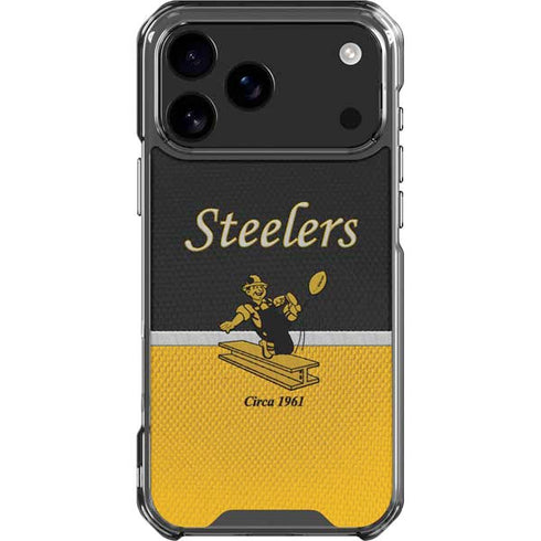 NFL Pittsburgh Steelers Vintage iPhone 18 Pro Max Clear Case