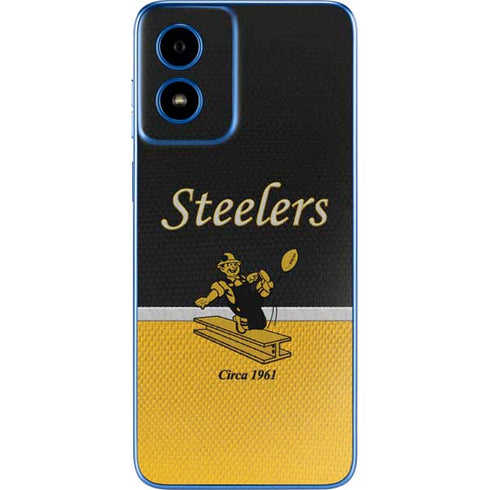 NFL Pittsburgh Steelers Vintage Moto G Play 4G (2024) Skin