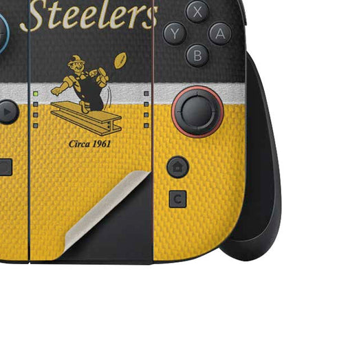 NFL Pittsburgh Steelers Vintage Nintendo Switch 2 (2025) Joy-Con Controller Skin