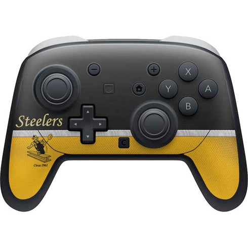 NFL Pittsburgh Steelers Vintage Nintendo Switch 2 (2025) Pro Controller Skin