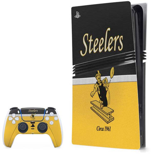 NFL Pittsburgh Steelers Vintage PS5 Pro Bundle Skin