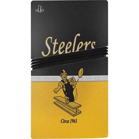 NFL Pittsburgh Steelers Vintage PS5 Pro Console Skin