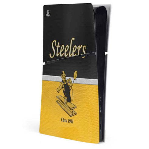 NFL Pittsburgh Steelers Vintage PS5 Slim Digital Edition Console Skin