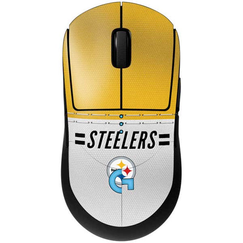 NFL Pittsburgh Steelers White Striped G Pro Wireless Gaming Mouse Skin