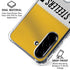 NFL Pittsburgh Steelers White Striped Galaxy A36 5G Clear Case