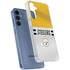 NFL Pittsburgh Steelers White Striped Galaxy A55 5G Clear Case