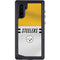 NFL Pittsburgh Steelers White Striped Galaxy Note 10 Waterproof Case