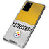 NFL Pittsburgh Steelers White Striped Galaxy Note20 5G Clear Case