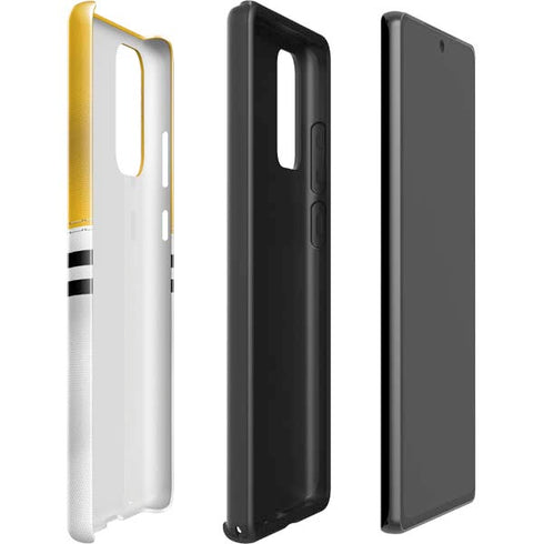NFL Pittsburgh Steelers White Striped Galaxy Note20 5G Pro Case